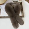 Soft Fluffy Fur Scarf Solid Color Thicken Neck Covers Imitation Fox Hair Cold Resistant Warm Neckerchief Neck Warmers