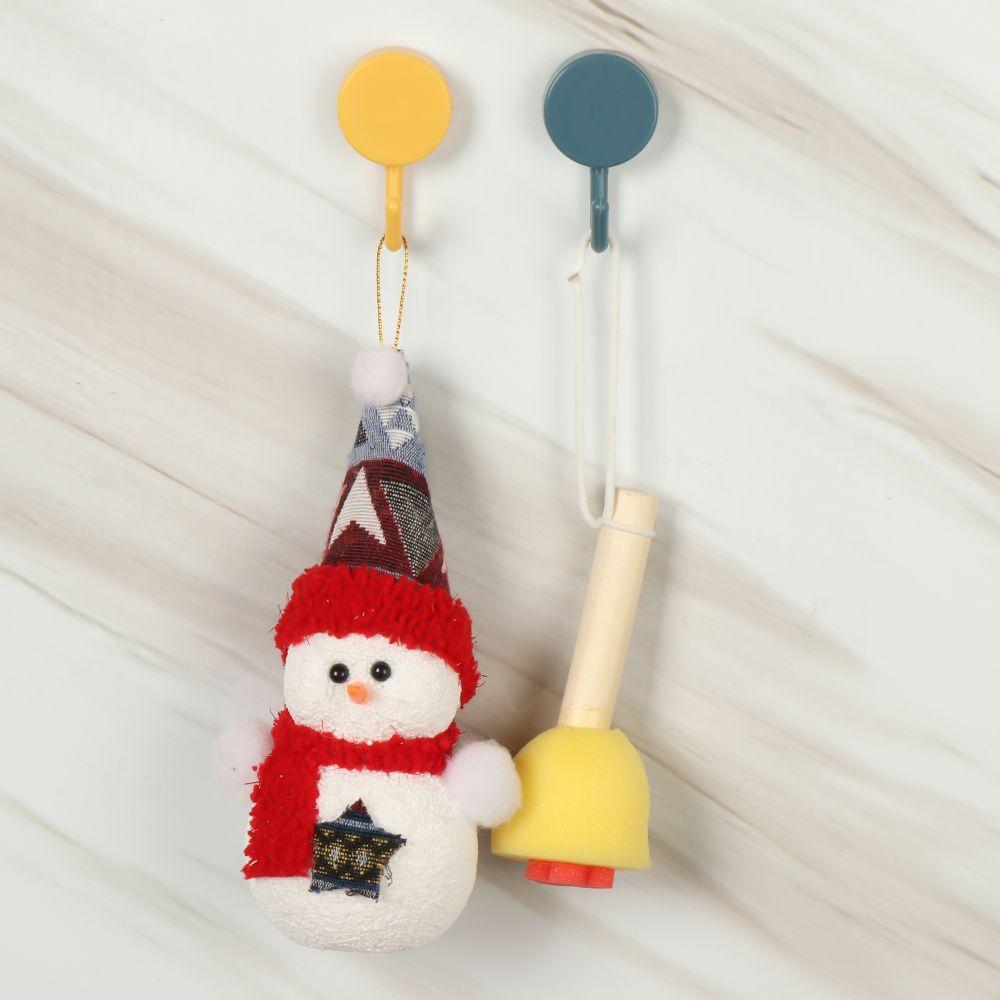 10pcs Bathroom Decorative Sticker Punch-free Clothes Hook Towel Rack Wall Hanger Wall Door Holder