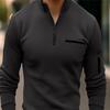 2023 Spring and Autumn POLO Shirt Arm Zipper Men's Sports T-shirt Polo Shirt