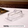 Flavinmci Glass Butter Dish with Base and Lid