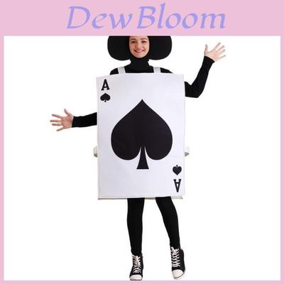 Halloween New Arrival Funny Cosplay Poker Jumpsuit Costume For Parties