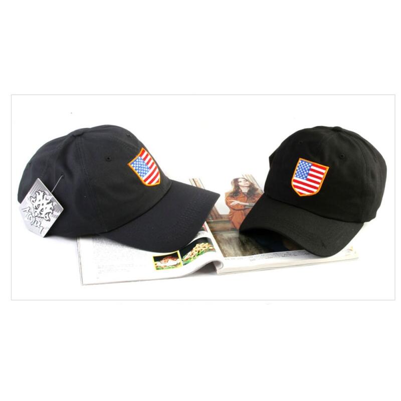 Oversized America Patch Ball Cap XL black