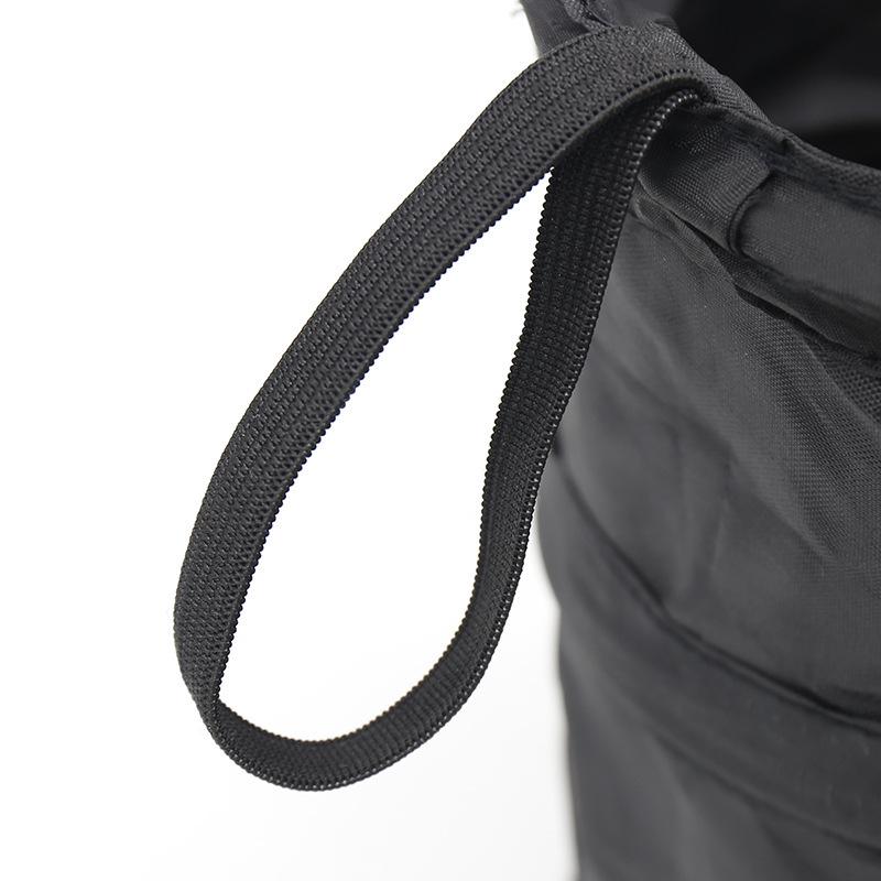 Foldable Car Seat Wire Trash Can - Portable Spiral Storage Bucket