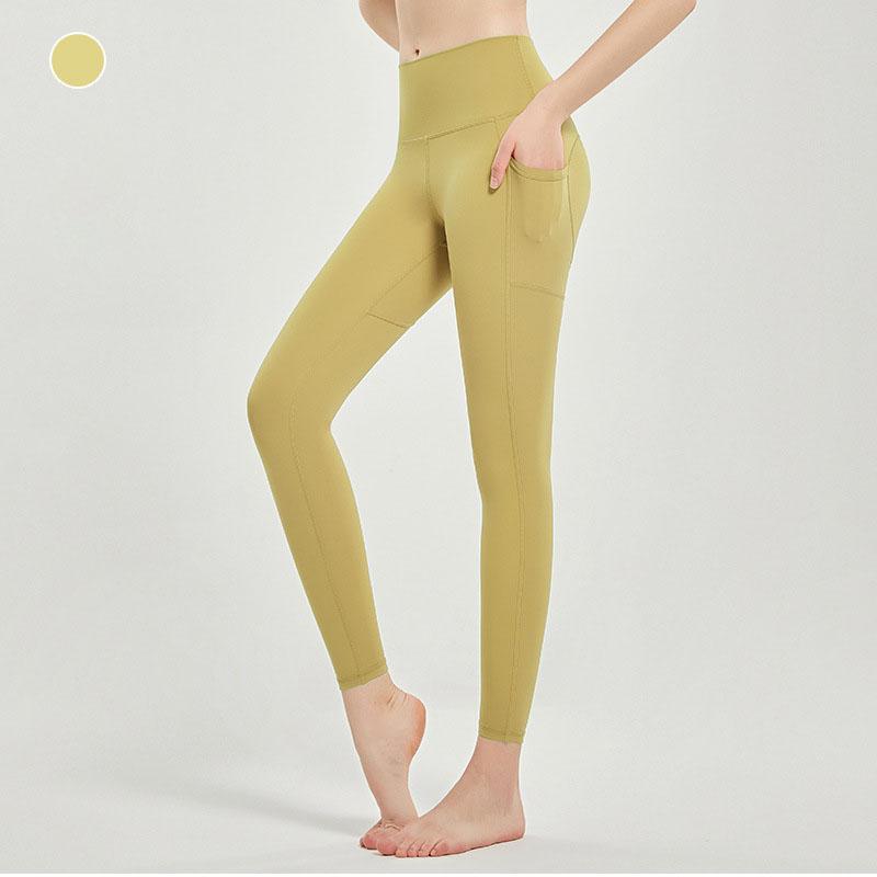 Mulheres sólidas yoga leggings cintura alta calças de ciclismo levantamento de bunda ginásio leggings confortável esporte correndo exercício collants com bolsos