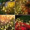 Outdoor Lights Solar Lawn Lamp Garden Lamp LED Wind-driven Firefly Ground Plug Lamp for Garden Lawn Landscape Holiday Light
