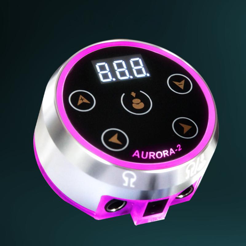 

Источник питания для татуировки, алюминиевый светодиодный экран, легкая батарея для тату-машинки для лайнера-шейдера EU Plug серебряный