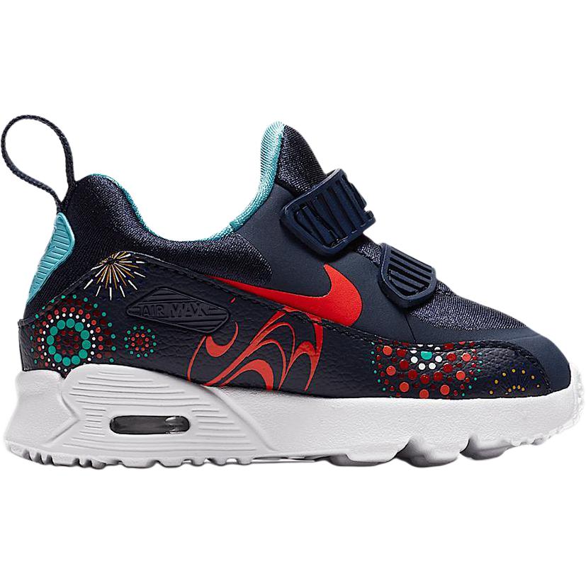 Nike Air Max Fashion Comfortable Durable Low-Top Walking Shoes Baby Shoes Blue Red White AO2096-400