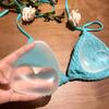 2Pcs  Chest Sticky Bra For Bikini Thicken Sponge Bra Pads Breast Push Up Silicone Removeable Inserts Swimsuit Invisible Bra