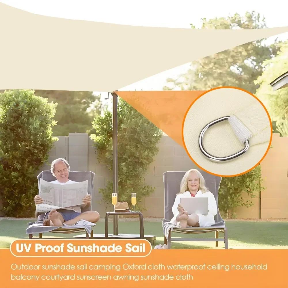 Waterproof Sun Shade Sail Square Rectangle Triangle Garden Canopy UV Block Pool Shade Cloth Sun Shelter Camping Hiking Tents