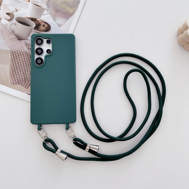 Strap Case For Samsung Galaxy A17 A36 A16 A56 A35 A15 A55 S24 Ultra S25 S24 FE Shoulder Crossbody Lanyard Neck Silicone Cover