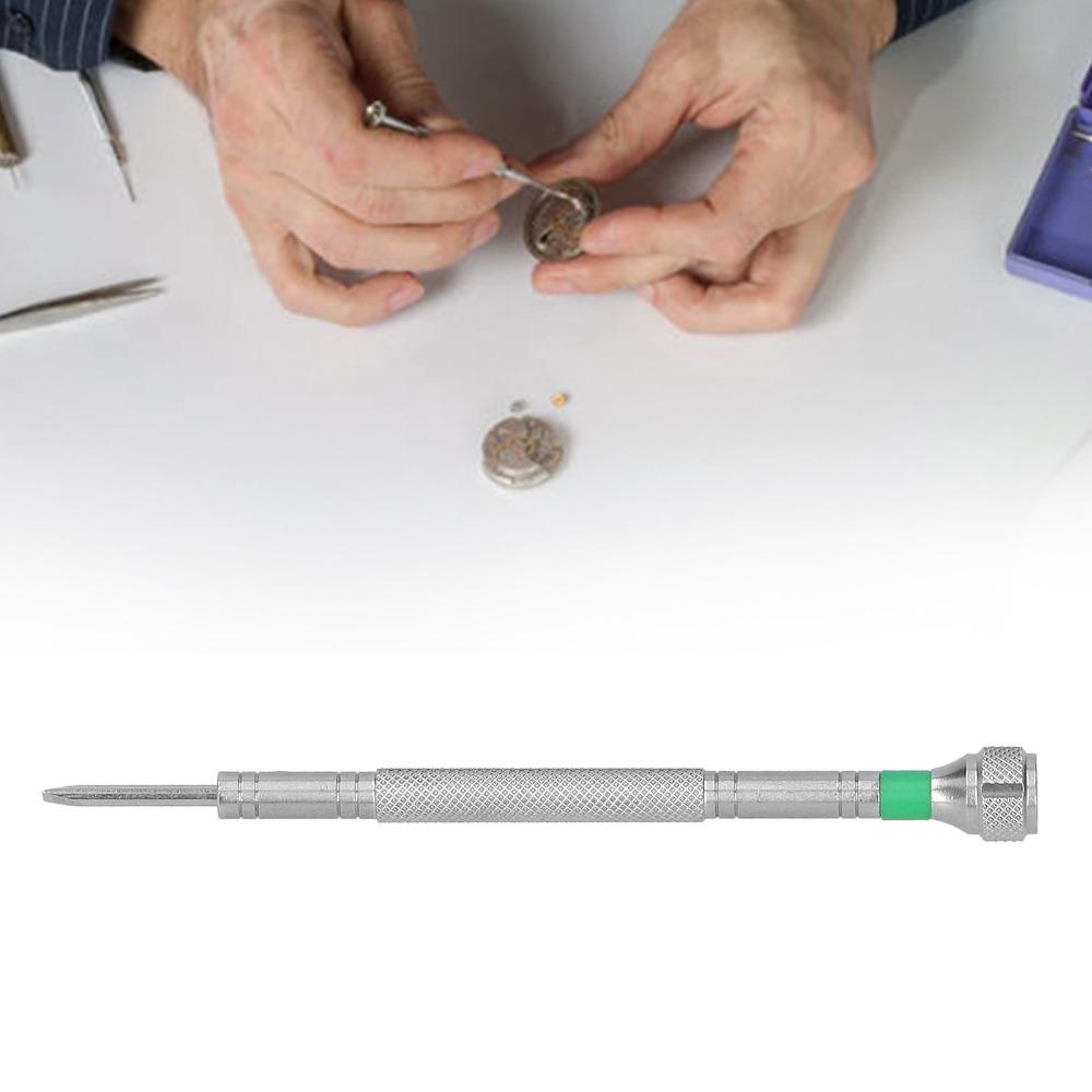 8 Sizes Watch Screwdriver Knurled Handle Design Slot Screwdriver  Professional Repair