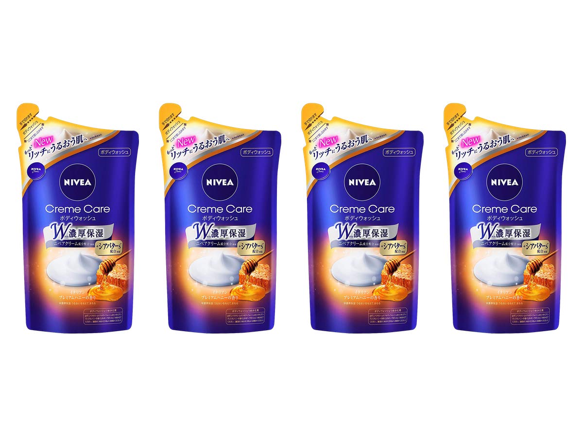

Nivea Крем-гель для душа Cream Care с медом, сменный блок 360 мл x 4 [Набор]