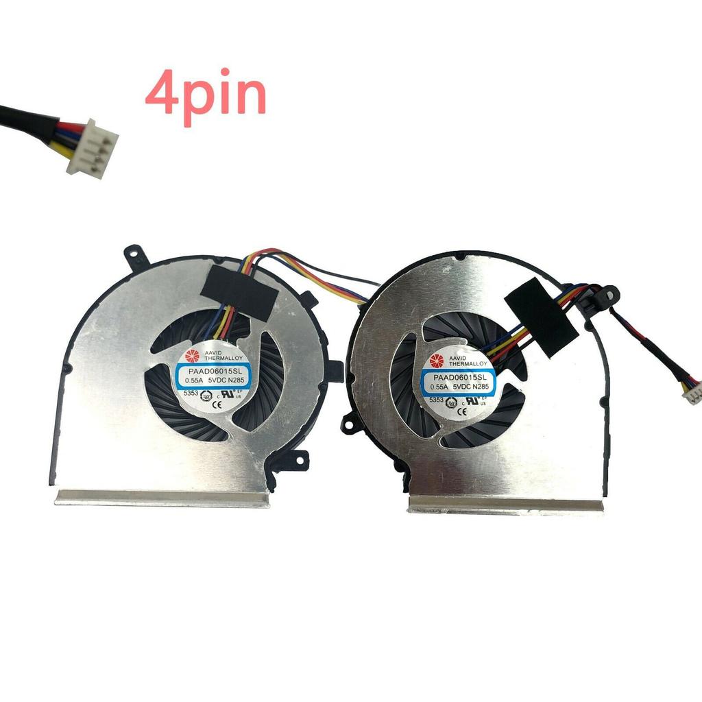 CPU GPU Fan for MSI GE62VR GL62M GP62MVR GL62VR MS-16JB MS-16J9 Laptop Cooler