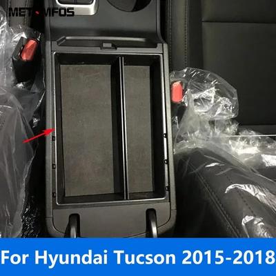 For Hyundai Tucson 2015 2016 2017 2018 Center Console Armrest Storage Box Pallet Container Holder Tray Organizer Locker
