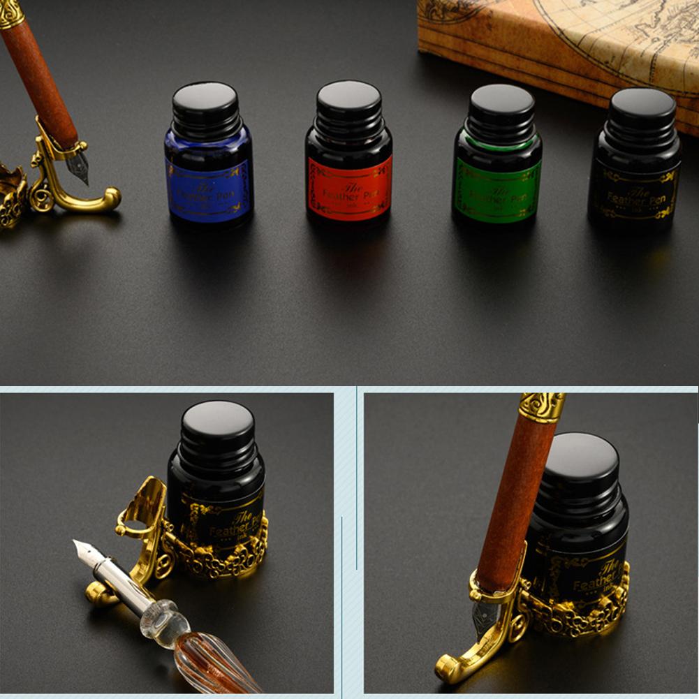 Star Starry Sky Glass Dip Pen Fountain Stationery English Calligraphy Pen Set