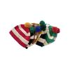 Korean Style Knitted Hat Advanced Stripes Cover Head Cap Fashion Couple Hat  Christmas Gift