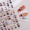 Søte LABUBU Negleklistremerker Små Mønstre Neglekunst Klistremerker Tilbehør Selvklebende Klistremerker Telefonbok DIY Dekorasjonsklistremerker