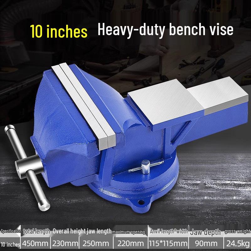 Meike Heavy-Duty 6-Inch Multifunctional Bench Vise for Workbench