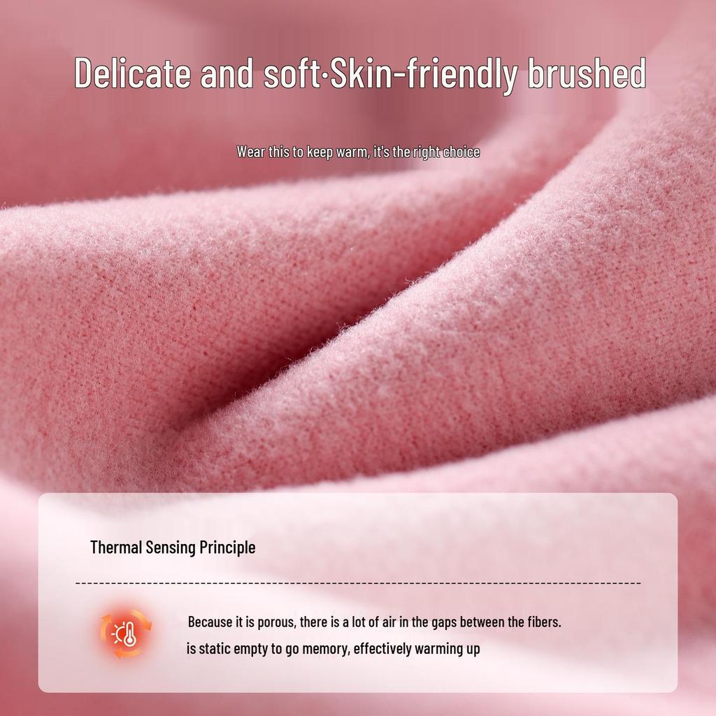 Damen Thermoweste mit Plus Samt - Warme Seiden-Basisschicht mit Brustpolster für Teenager