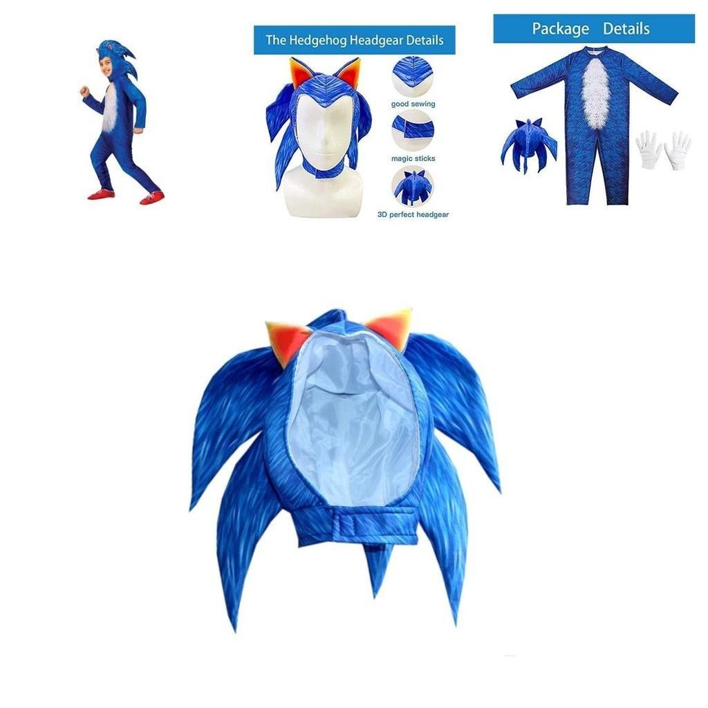 Παιδική Πολυτελής Στολή Sonic The Hedgehog Φόρμα Για Αποκριάτικη Μεταμφίεση