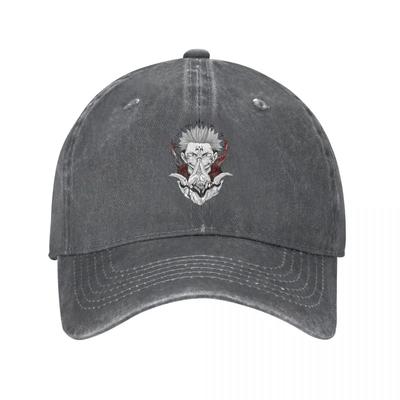 Neue Jujutsu Kaisen Sukuna Denim Baseballkappe Verstellbarer Cowboyhut Knochen Damen Herren Anime Kappe Frühling Herbst Vintage Casquette