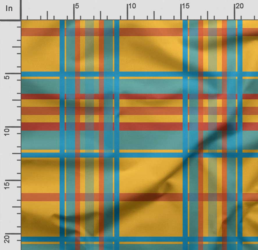 Soimoi Check Print,  Cotton Cambric, Quilting Fabric Sold by The Yard 42 Inch Wide, Medium Weight Cotton Fabric, Sewing  Supplies,Baby