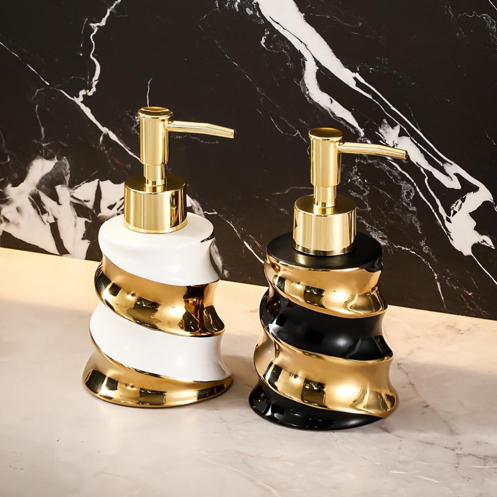 Luxury Ceramics Lotion Bottle 200ml Soap Dispenser Shampoo Bottling Bottle Dispenser for Liquid Soap Bathroom Accessories