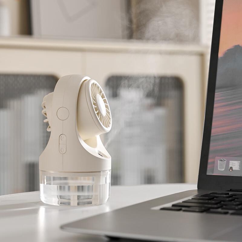 USB Rechargeable Desktop Mini Spray Air Conditioner Fan