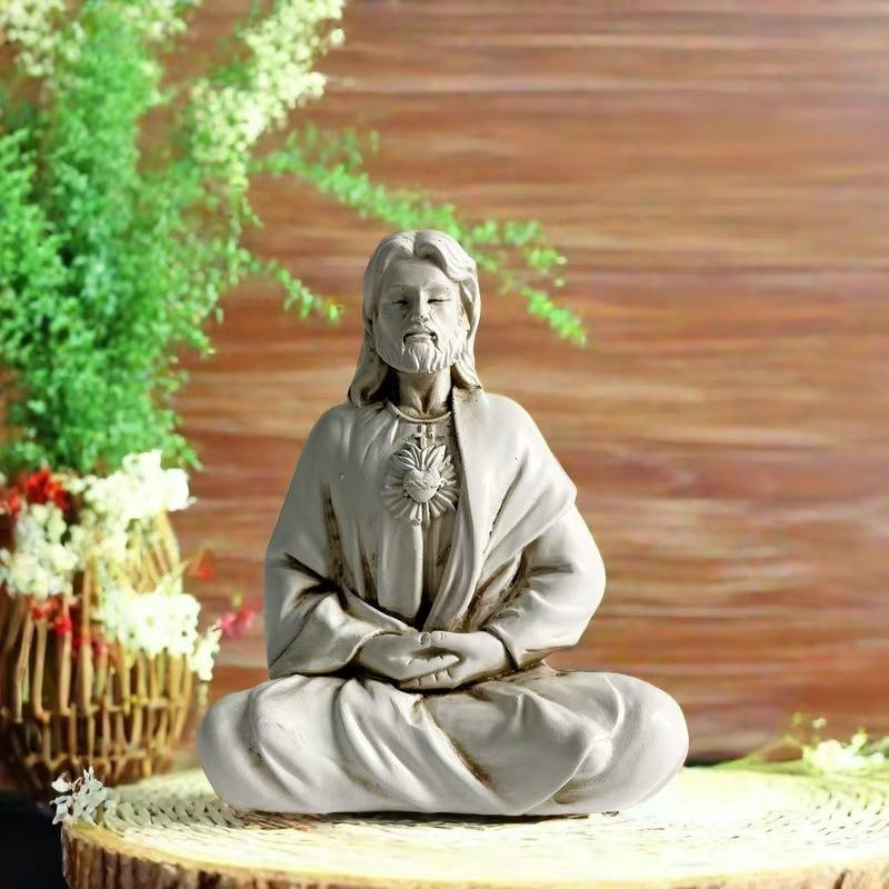 Priest statues, decorative ornaments, decorative items, household resin crafts