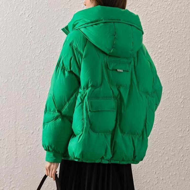 New Winter Women Loose Hooded Jacket Popular Down Cotton Padded Foreign Style