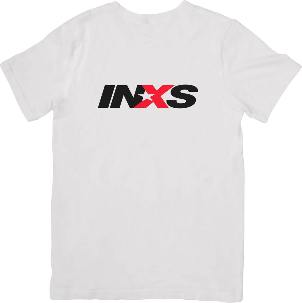 INXS Music Unisex Fit for Men & Women Quality Cotton T-Shirt White.