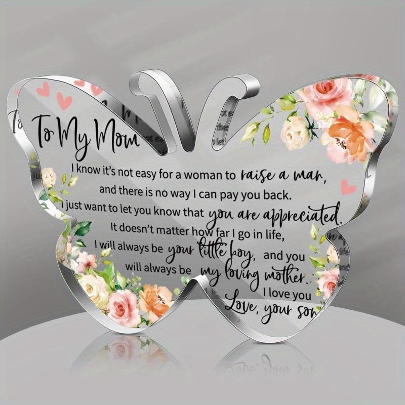 

Butterfly Family Acrylic Set - Grateful Heart Plaques for Parents & In-Laws чистый