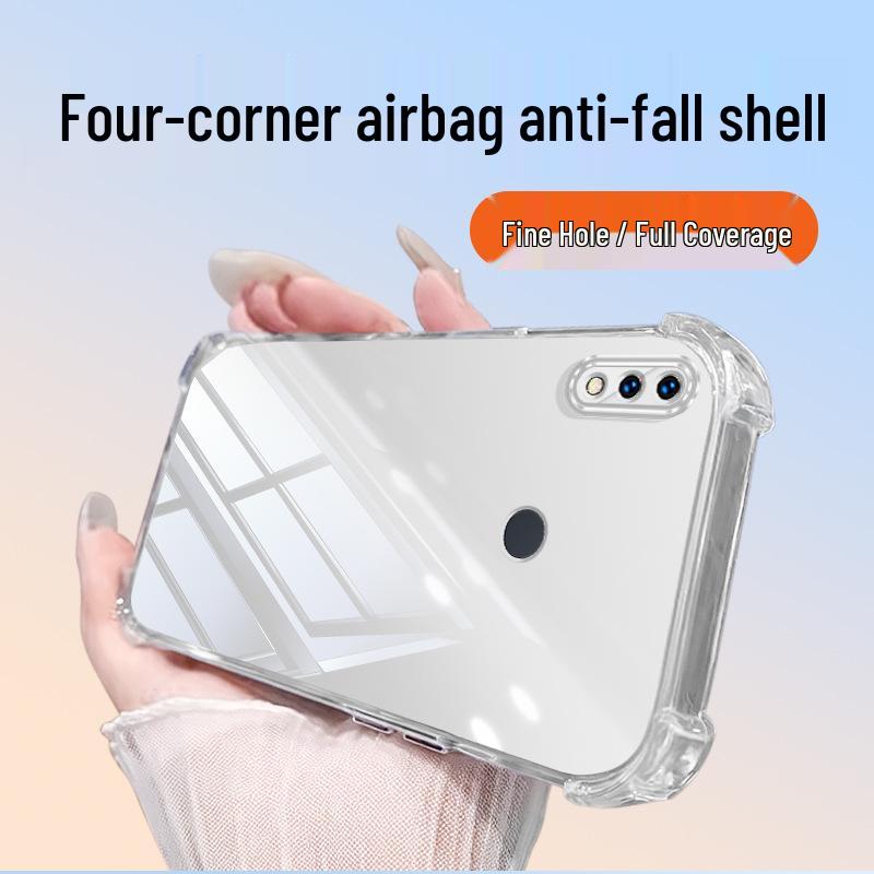 Huawei Enjoy 9 Plus/9s Transparent Anti-drop TPU Phone Case with Air Cushion Corners Huawei Enjoy 9 Plus прозрачный