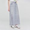 Lee Women's Light Blue Tencel Denim Midi Skirt