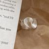 Niche Wave Skirt Ring Minimalist Blogger-Approved Open Finger Ring Stylish Unique Design Statement Jewelry for Women