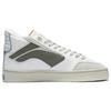 Li Ning 180 Slip Resistant, Abrasion Resistant, Lightweight Mid Top Skateboard Shoes Men's White AECS053-1