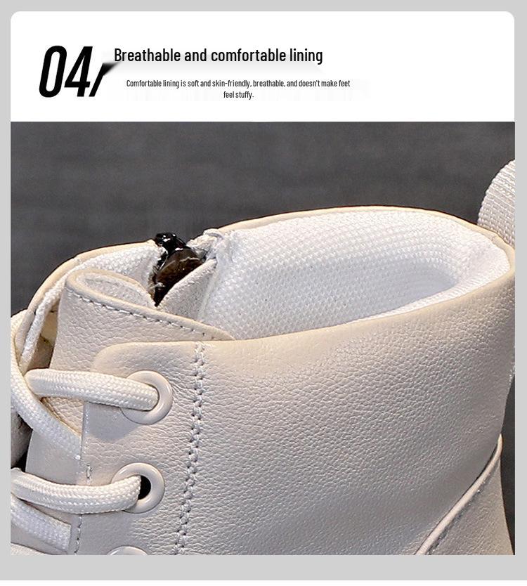 2025 New Women's British Style Ankle Boots - Autumn Collection, Versatile Thick Sole Martin Boots with Inner Lift for a Slimming Effect