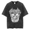 Rapper Playboi Carti Álbum Musical Die Lit Camiseta Lavada Hombres Mujeres Hip Hop Camisetas Populares Moda Camisetas Góticas Algodón Streetwear