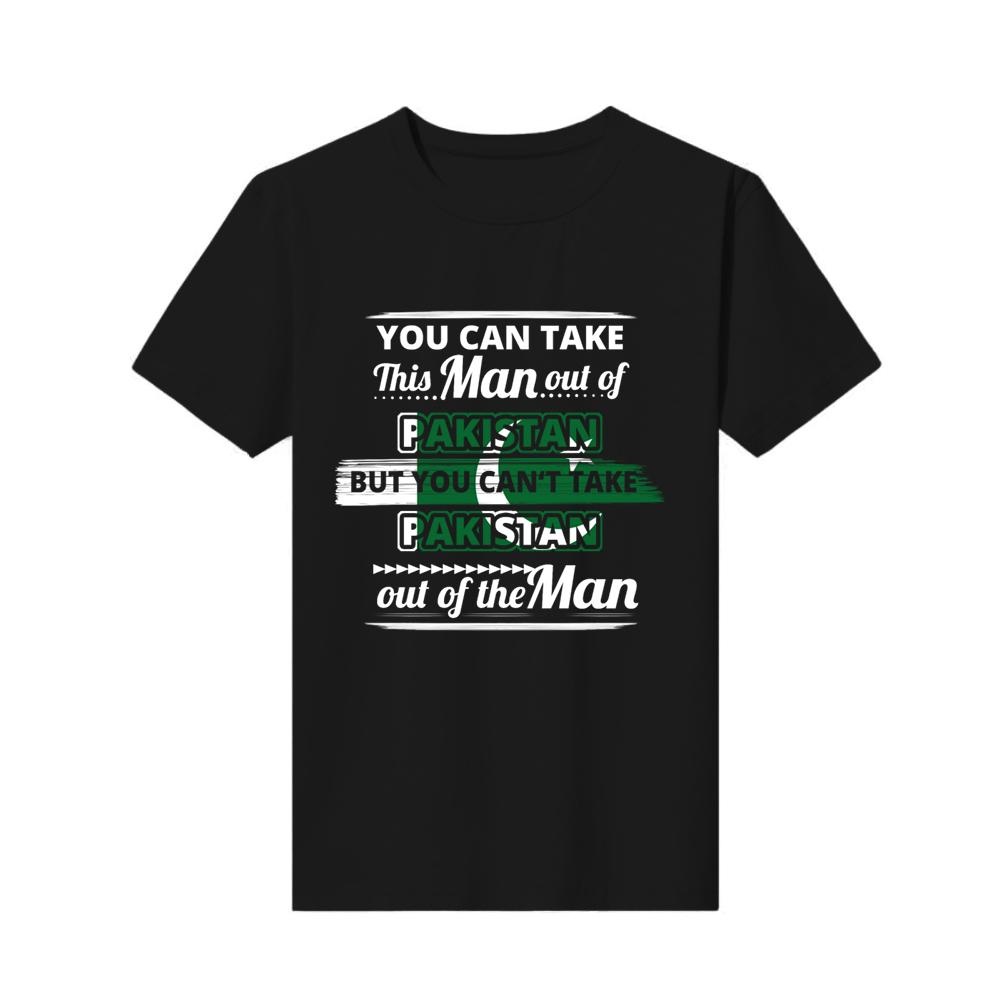

t-shirt o-neck print geschenk aus liebe mann heimat pakistan short-sleeved Cotton Top mens custom made Fashion 3XL чорний