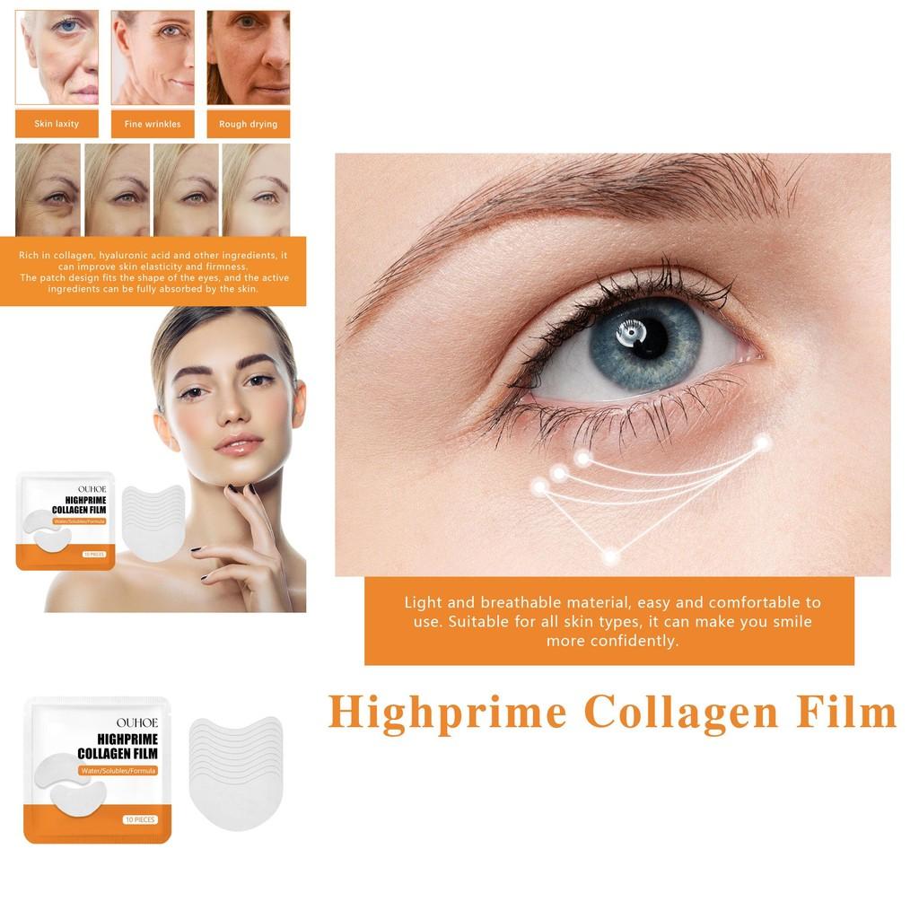 Ouhoe Collagen Eye Masks 10 Pieces Deep Hydrating Formula For Youthful Skin