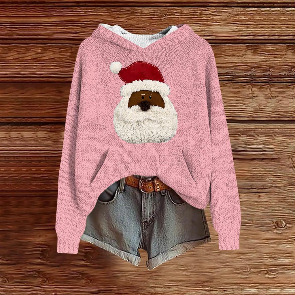 Sweatshirts für Damen Strickpullover Niedliches Shirt Herbst Pullover Kapuzensweatshirt