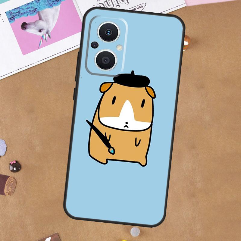 Funny Guinea Pig Balloon For OPPO Reno 11F 10 11 Pro 4Z 5Z 8T 4 5 6 7 8 Lite OPPO Find X3 X6 Pro X2 Neo X5 Lite Case