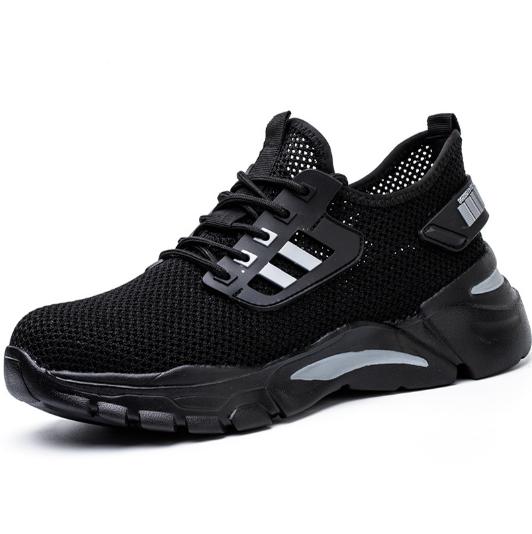 Men summer anti-smashing anti-stabbing breathable steel head soft sole comfortable lightweight work safety shoes M719