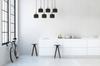MODERN CEILING HANGING LAMP BLACK LED LAMP