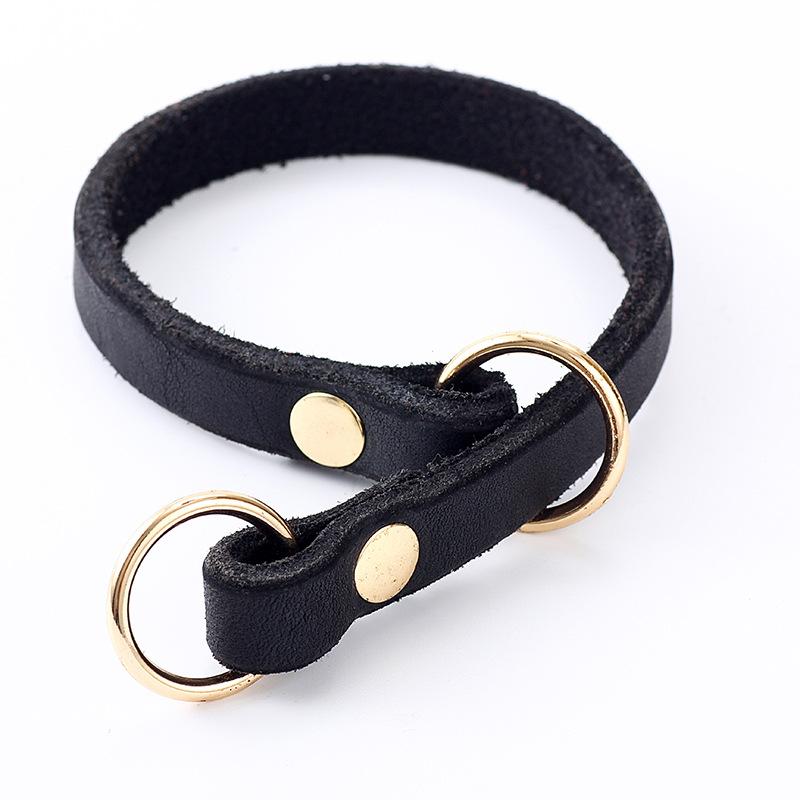 

Маленький ошейник из коровьей кожи для собак и кошек, ошейник для питомца, коровья кожа, кольцо на шею для собаки малого и среднего размера, товары для питомцев, ошейник для собаки 35CM