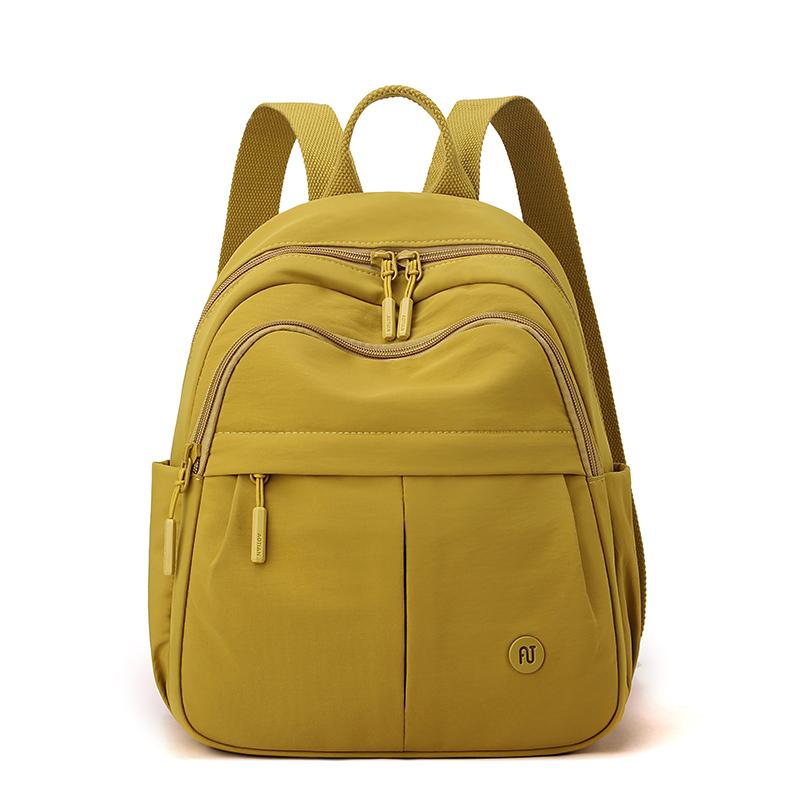 Reiserucksack mit großem Fassungsvermögen, einfarbiger Damenrucksack