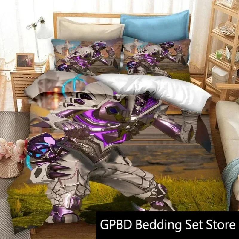 3D Print Apex Legends Game Bedding Set Double Twin King Duvet Cover Comforter Pillowcase Boys Girls Adults Bedroom