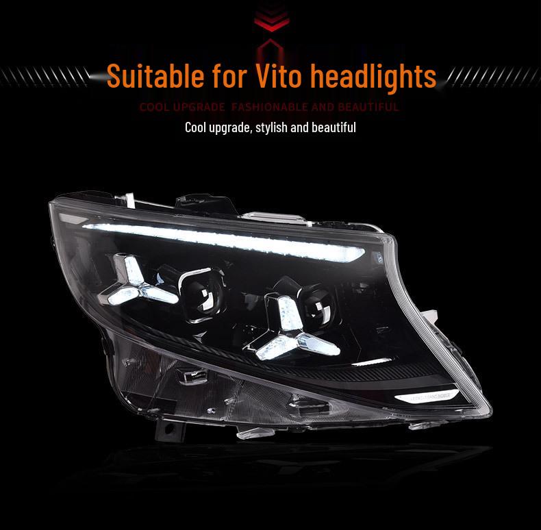 LED Dynamic Daytime Lights & Sequential Turn Signals for 2016-2023 Mercedes-Benz VITO