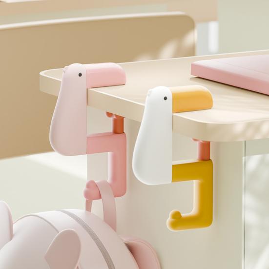 2/3Pcs Handbag Hook Strong Load-bearing Adjustable Design Easy to Install Duck Shape Portable Hook Table Hanger Bracket