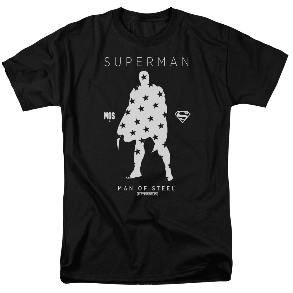 26 Superman Star Silhouette T Shirt Licensed Comic Book Movie Tee Black Unisex T-Shirt XXL